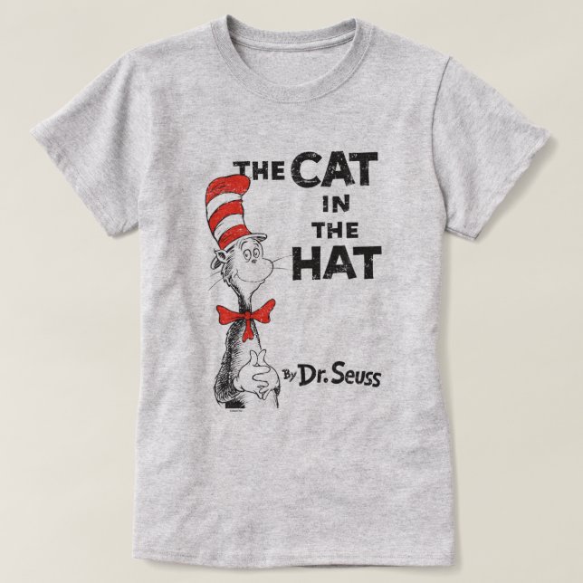 T-shirts Dr. Seuss| O Gato do Livro do Chapéu (Frente do Design)