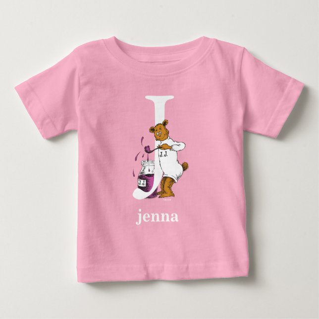 T-shirts Dr. Seuss's ABC: Letter J - White | Add Your Name (Frente)