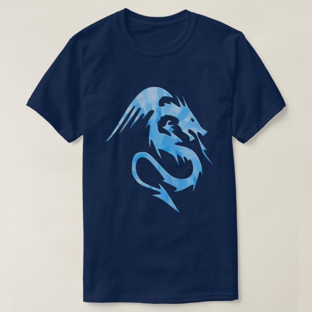T-shirts Dragão Azul (Frente do Design)