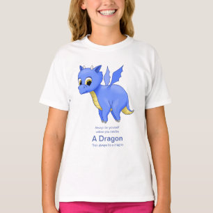 T-shirts Dragão Azul-Bebê