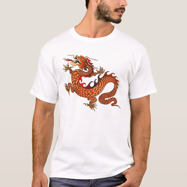 T-shirts Dragão chinês (Frente)