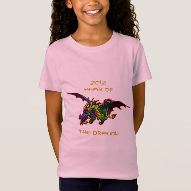 T-shirts Dragão de vôo feroz do divertimento (Frente)