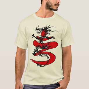 T-shirts dragão meditating