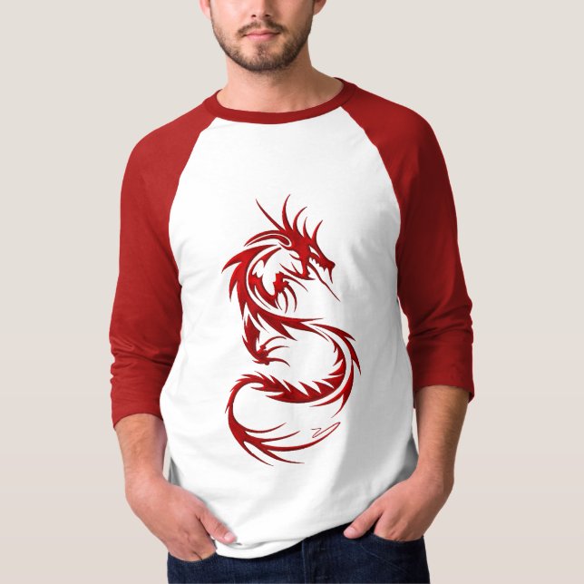 T-shirts Dragão tribal (Frente)