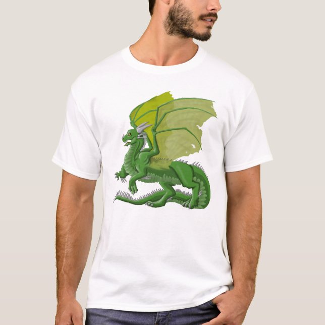 T-shirts Dragão verde (Frente)