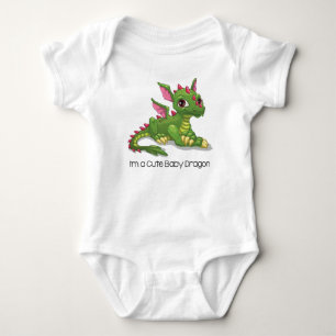 T-shirts Dragão verde bonito