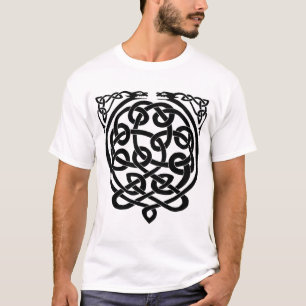 T-shirts Dragões Nó Celta - Preto e Branco