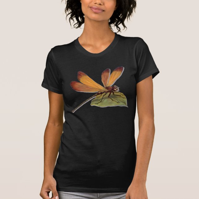 T-shirts Dragonfly ouro (Frente)