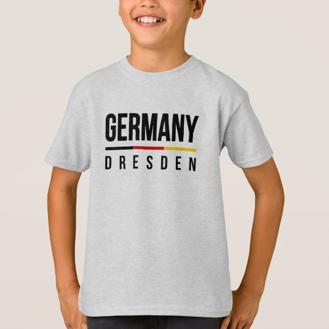 T-shirts Dresden Alemanha (Frente)