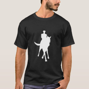 T-shirts Dressage Horse Silhouette Dark Cotton T Shirt