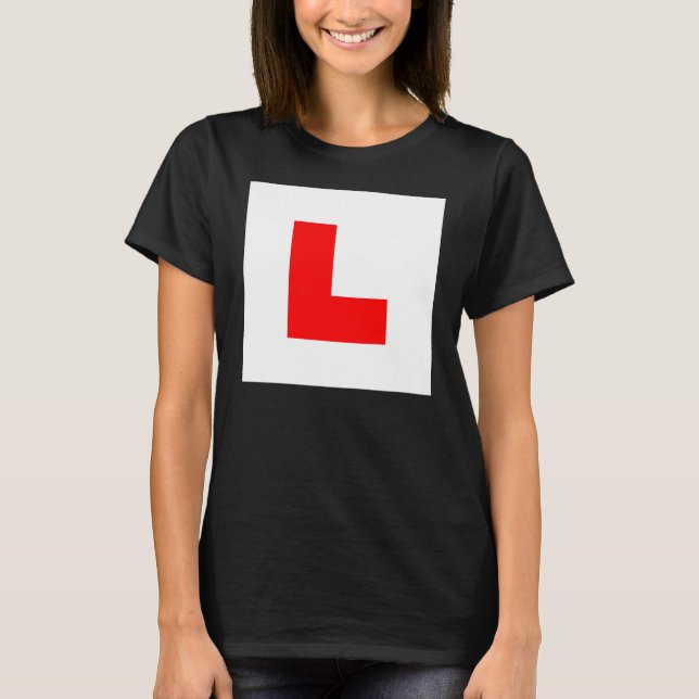 T-shirts Driver De Aprendiz L-Plate / Bachelorette Hen Nigh (Frente)