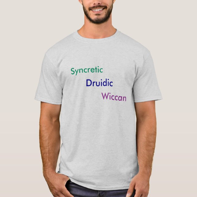 T-shirts Druidic sincrético Wiccan (Frente)