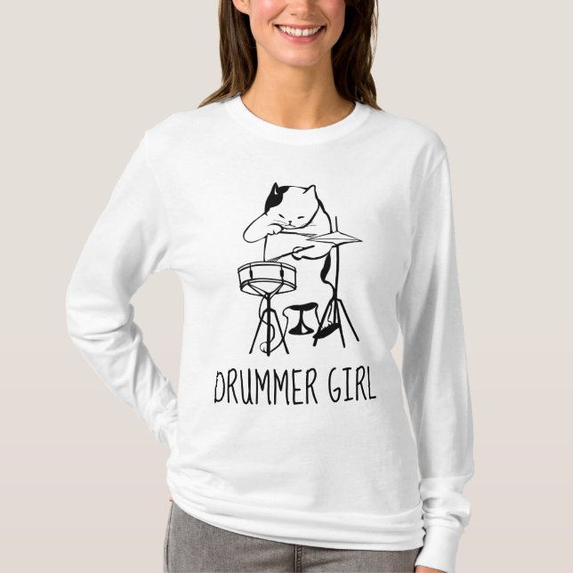 T-Shirts DRUMMER GIRL (Frente)