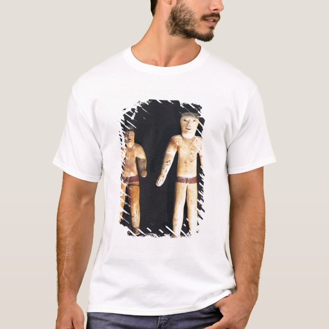 T-shirts Duas estatuetas masculinas, cultura de Recuay (Frente)
