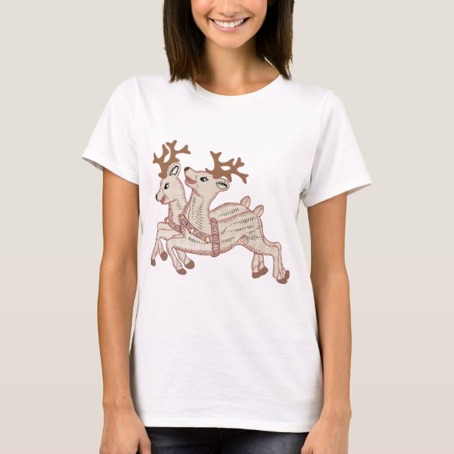 T-shirts Duas Reindeer (Frente)
