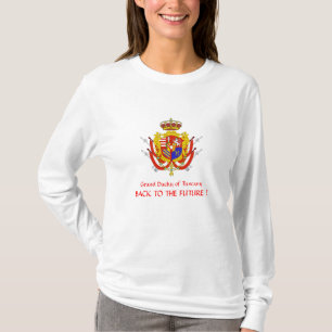T-shirts Ducado grande da bandeira branca vermelha de