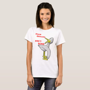 T-shirts Duck Quacks Não Faz Eco.
