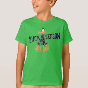 T-shirts "Duck Season" (Estação de Duck) desintegrado do DA