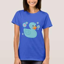 T-shirts Ducky de borracha com bolhas Coração-Enchidas