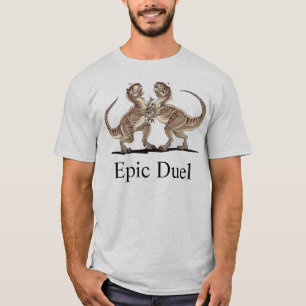 T-shirts Duelo épico T-rex