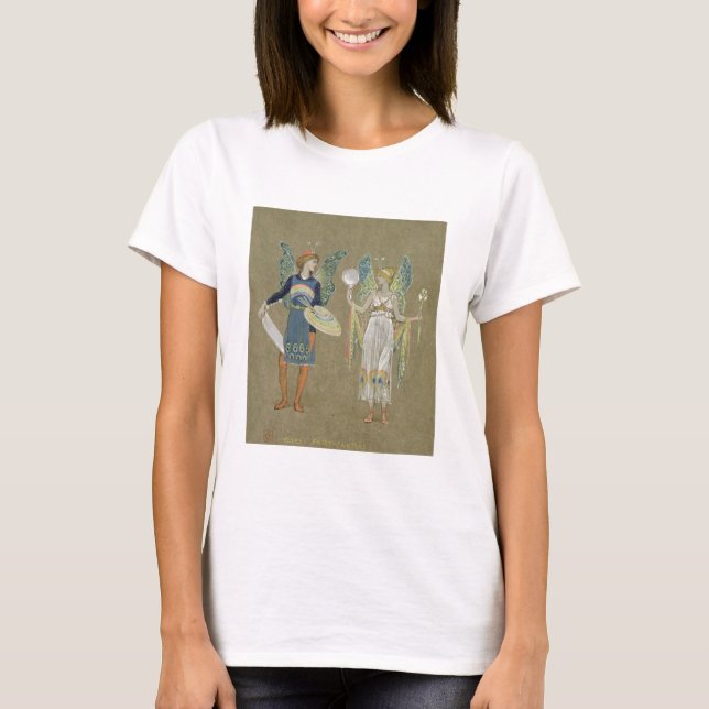T-shirts Duendes e pintores feericamente, "do boneco de (Frente)