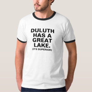 T-shirts Duluth tem um grande lago (é superior)
