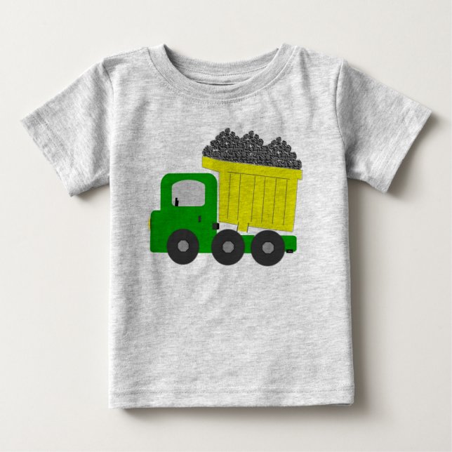 T-shirts Dump Truck (amarelo) (Frente)