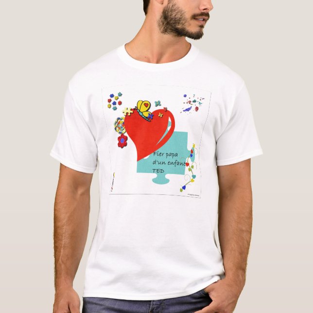 T-shirts D'un TED enfant da papá de Fier (Frente)