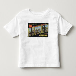 T-shirts Durand, Michigan - grandes cenas da letra