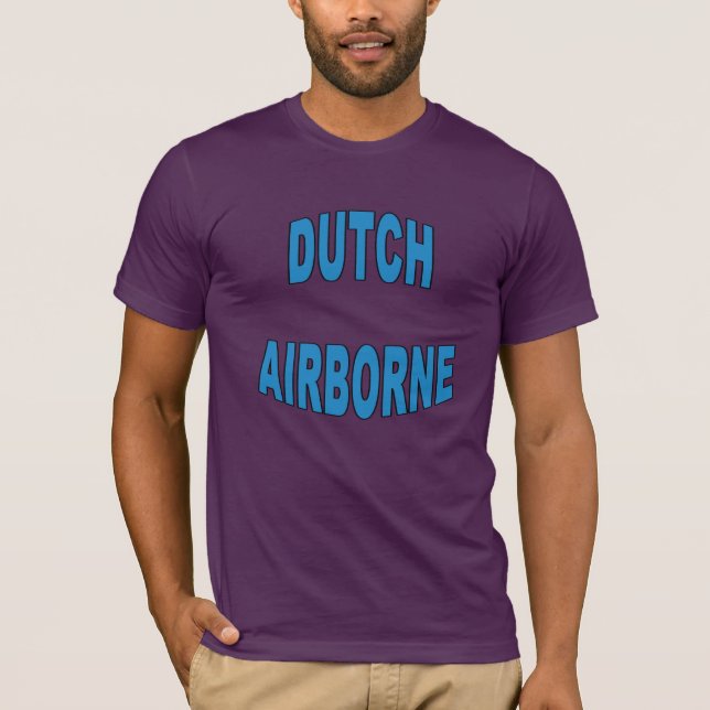 T-shirts Dutch Airborne Paratroopers Nederland (Frente)