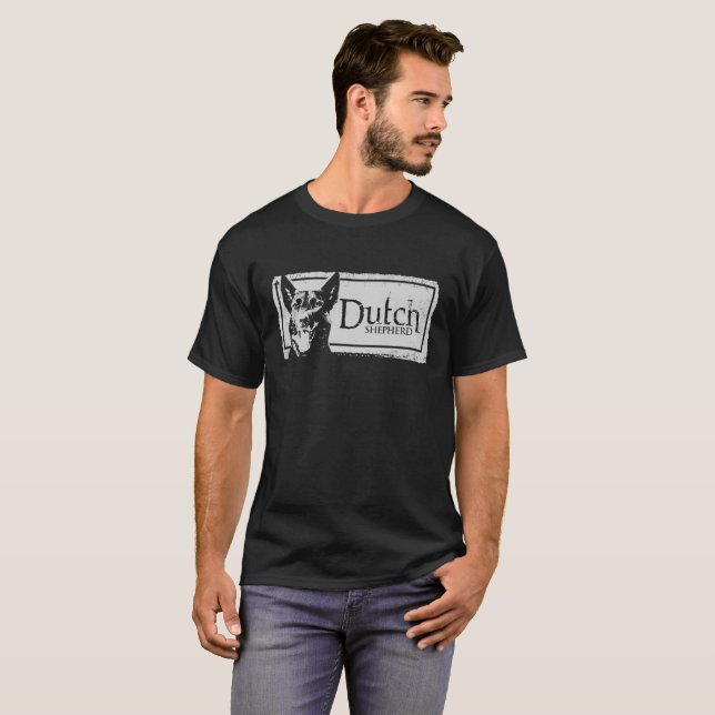 T-shirts Dutchie - pastor holandês (Frente Completa)