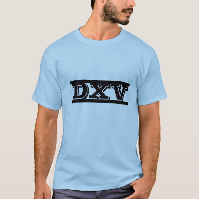 T-shirts DXV para homens (Frente)