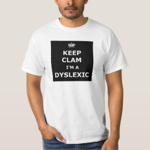 T-shirts Dyslexic divertido
