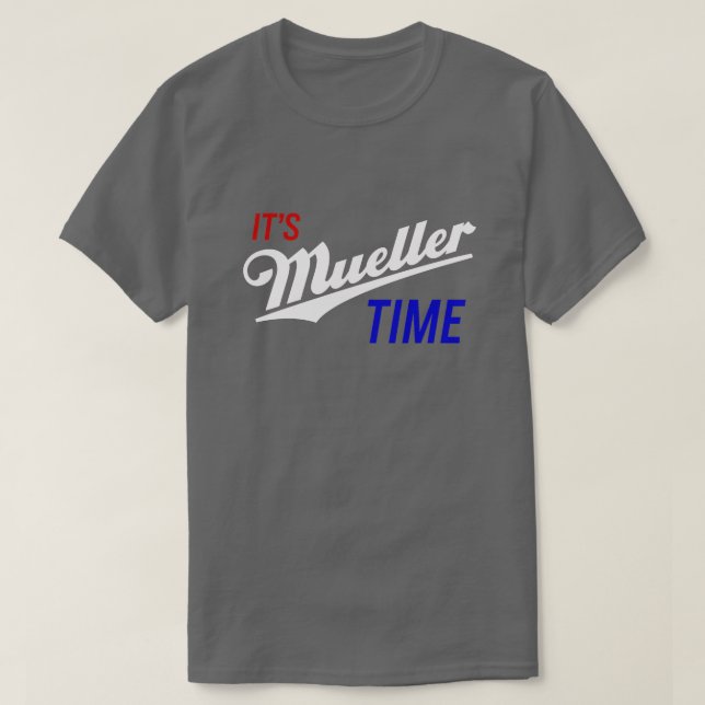 T-shirts É a Parody Investigation do tempo de Mueller Engra (Frente do Design)