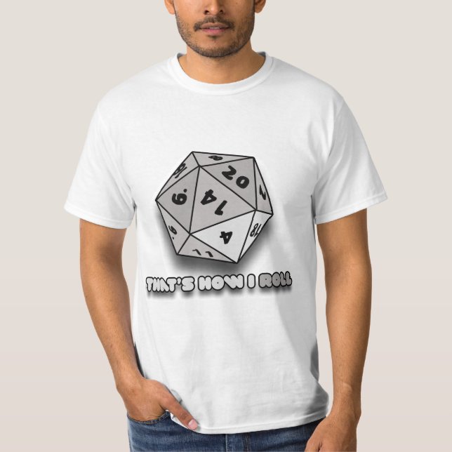 T-shirts É assim que eu faço o D20 (Frente)