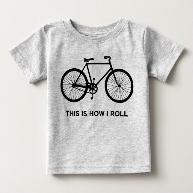 T-shirts É Assim Que Eu Rolo Ciclismo (Frente)