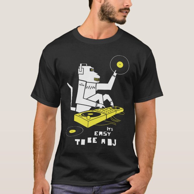 T-shirts É asy a ser um DJ (Frente)