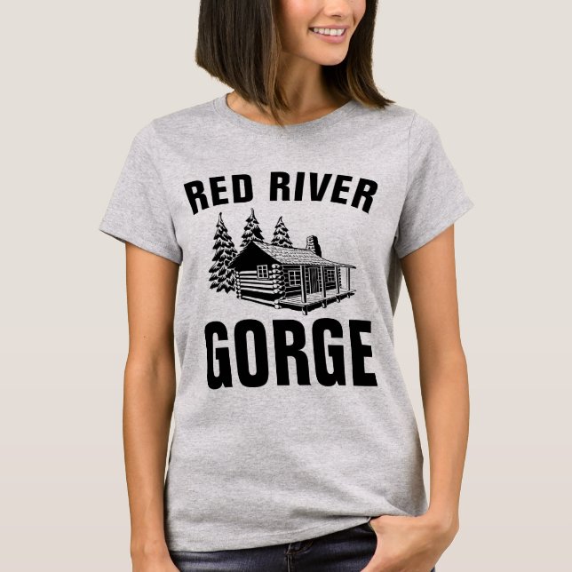 T-shirts e capuzes VERMELHAS RIVER GORGE (Frente)