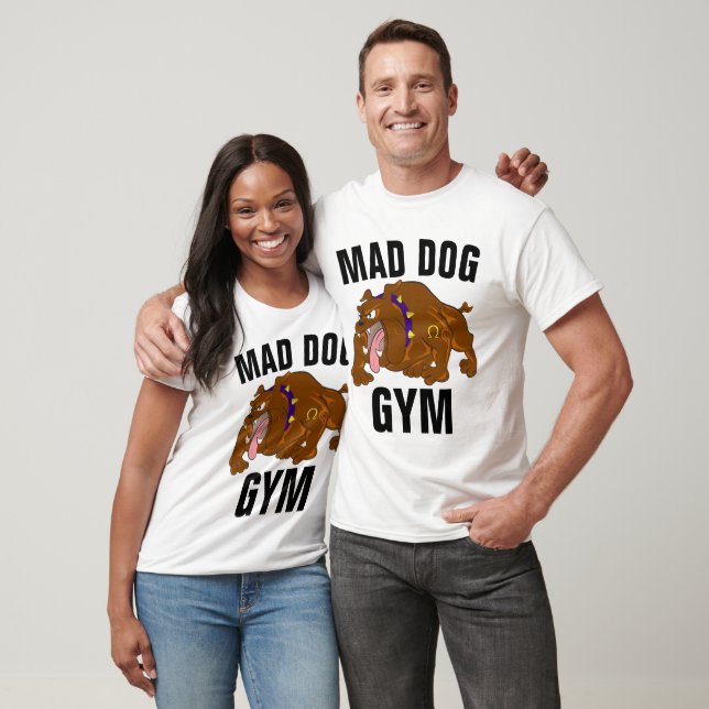 T-Shirts e Hoodies do Workout de GYM DOG MAD (Unissex)