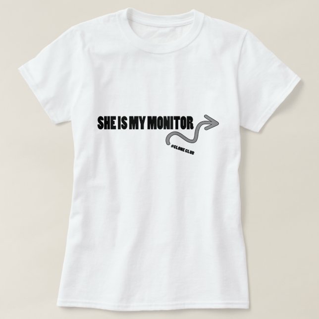 T-shirts É meu monitor (Frente do Design)