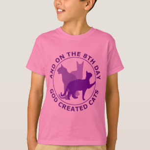 T-shirts E no 8o dia o deus criou gatos