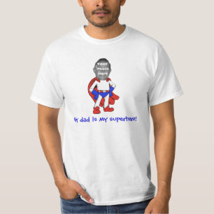 T-shirts É personalizado "meu pai meu super-herói!" Camis