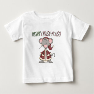 T-shirts e presente do rato Cristo de feliz