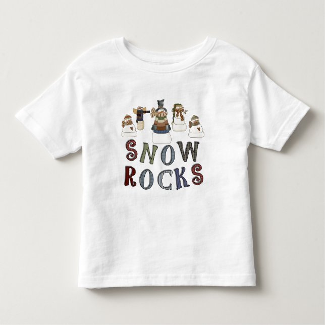 T-shirts e presentes com rochas de neve (Frente)
