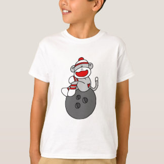 T-shirts e presentes de Boliche macaco-meia