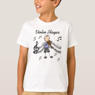 T-shirts e presentes de jogador violino com figura