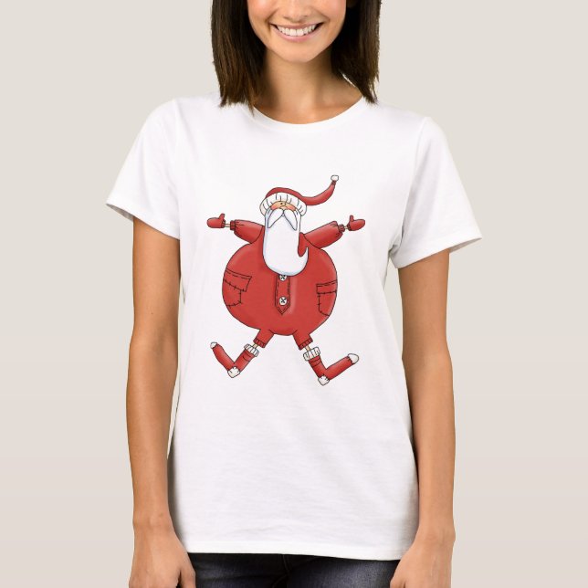 T-shirts e presentes de Papais noeis solteiros (Frente)