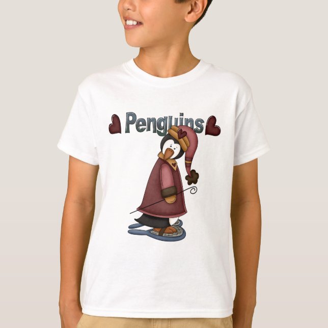 T-shirts e presentes de pinguim-neve (Frente)