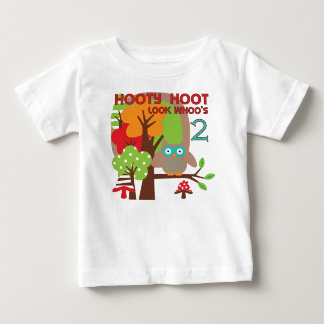 T-shirts e presentes de segundo aniversário (Frente)
