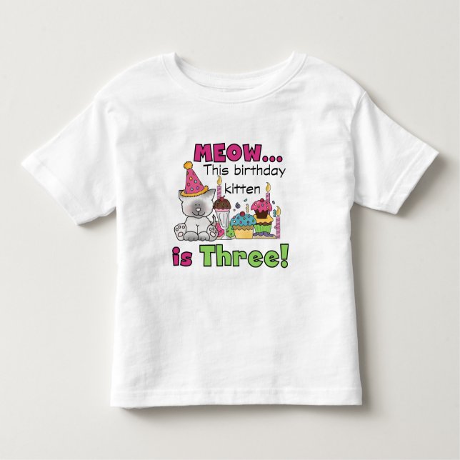 T-shirts e presentes do 3º Kitten (Frente)